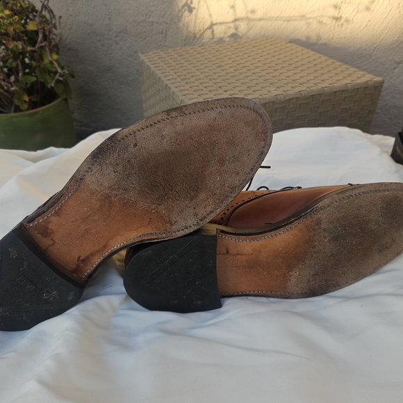 Allen Edmonds 10.5E Tan Leather Oxfords main image 5